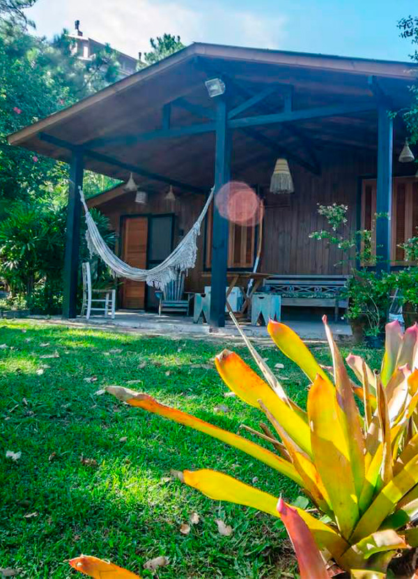 Ambiente acolhedor do Chalé Siriú